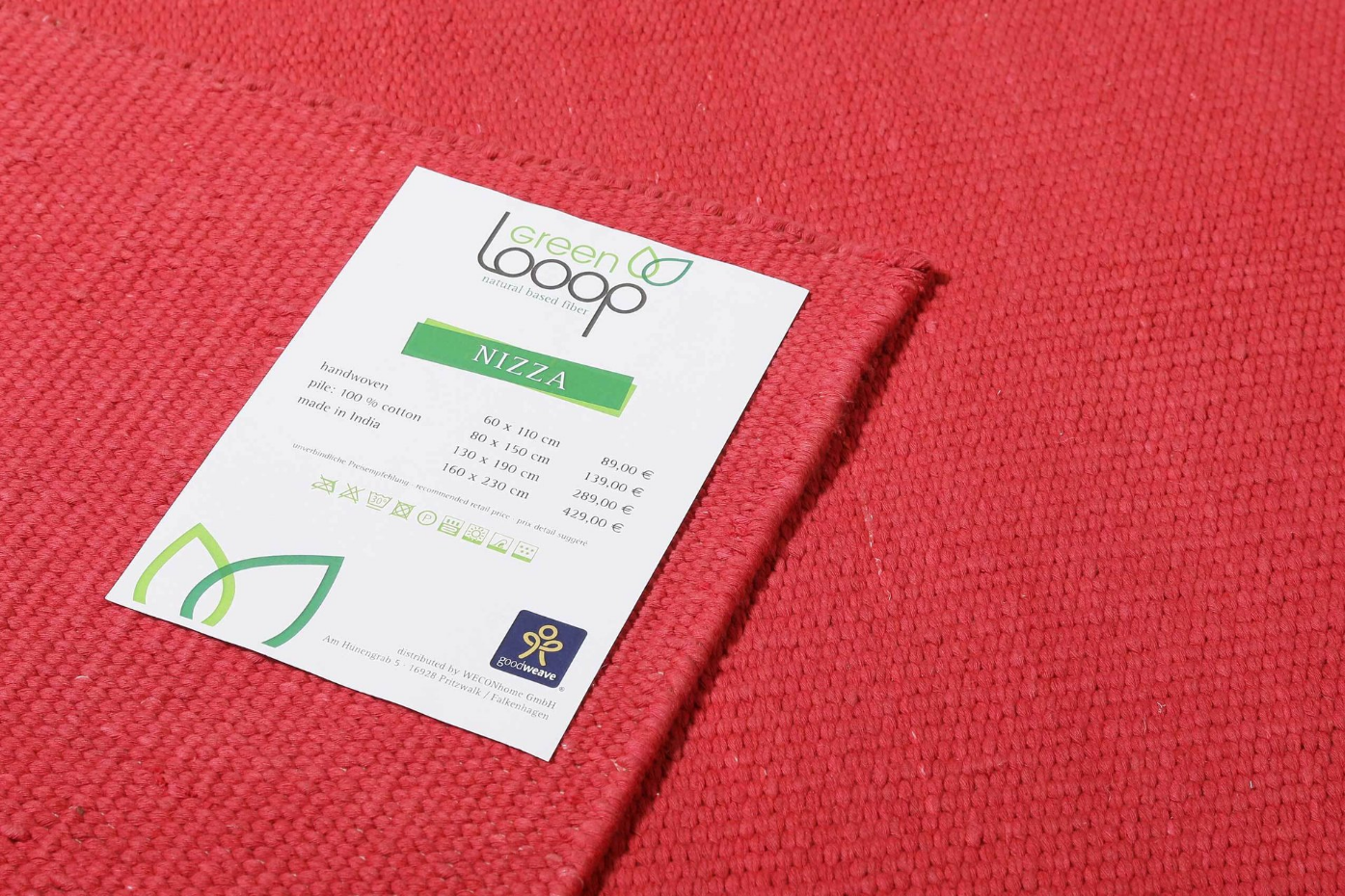 Tapis en coton, tissé main ,  NIZZA