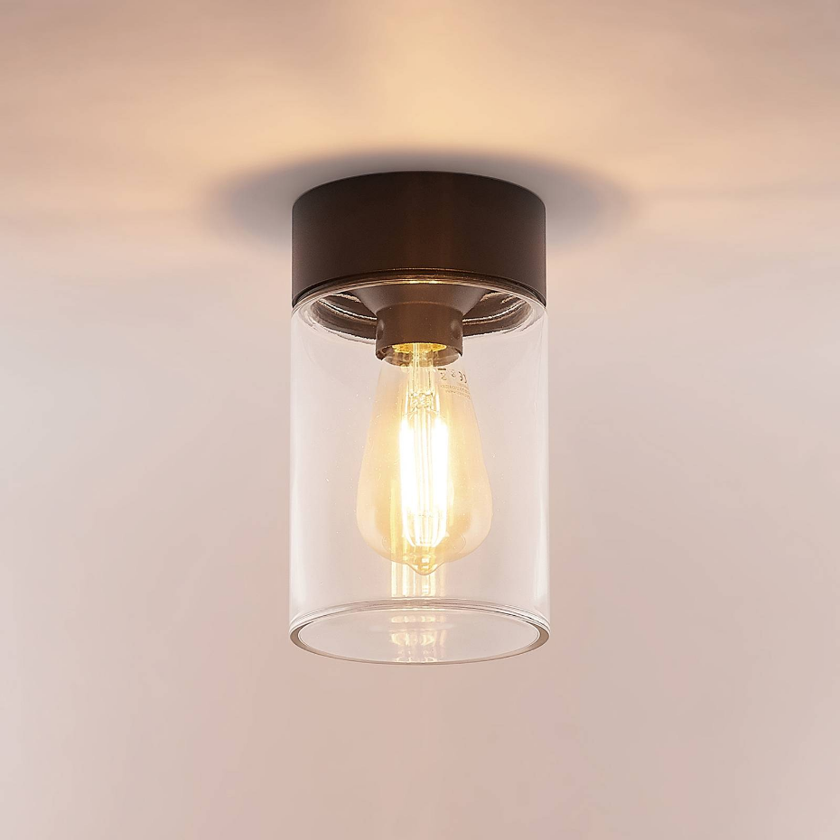 Plafonnier en verre moderne, Liljana