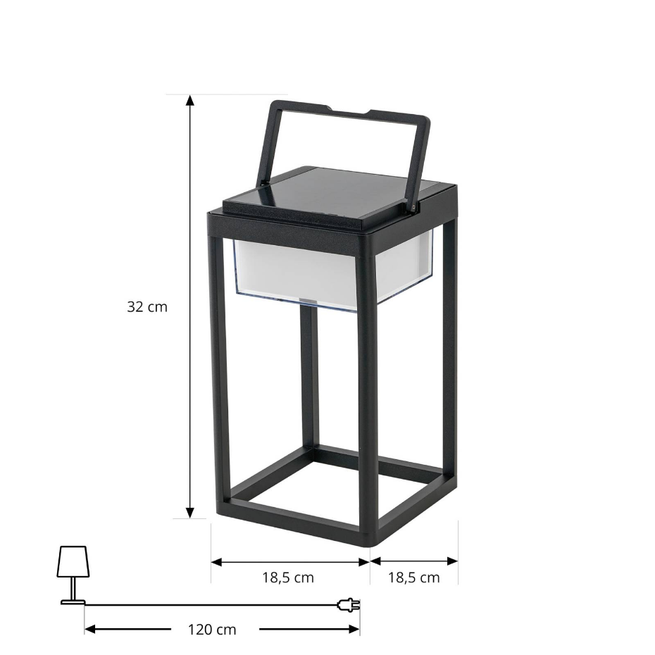 Lampe solaire en aluminium moderneLED