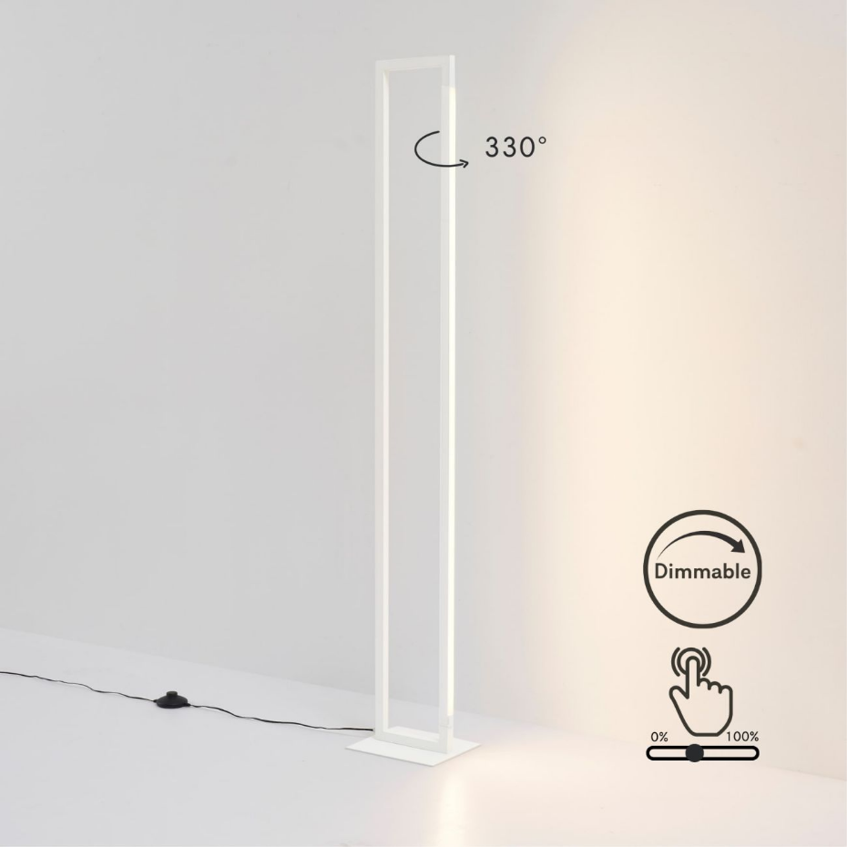 Lampadaire LED épuré en aluminium - LAKA