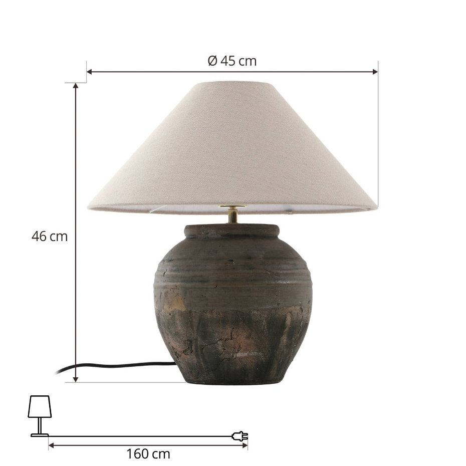 Lampe à poser en céramique scandinave