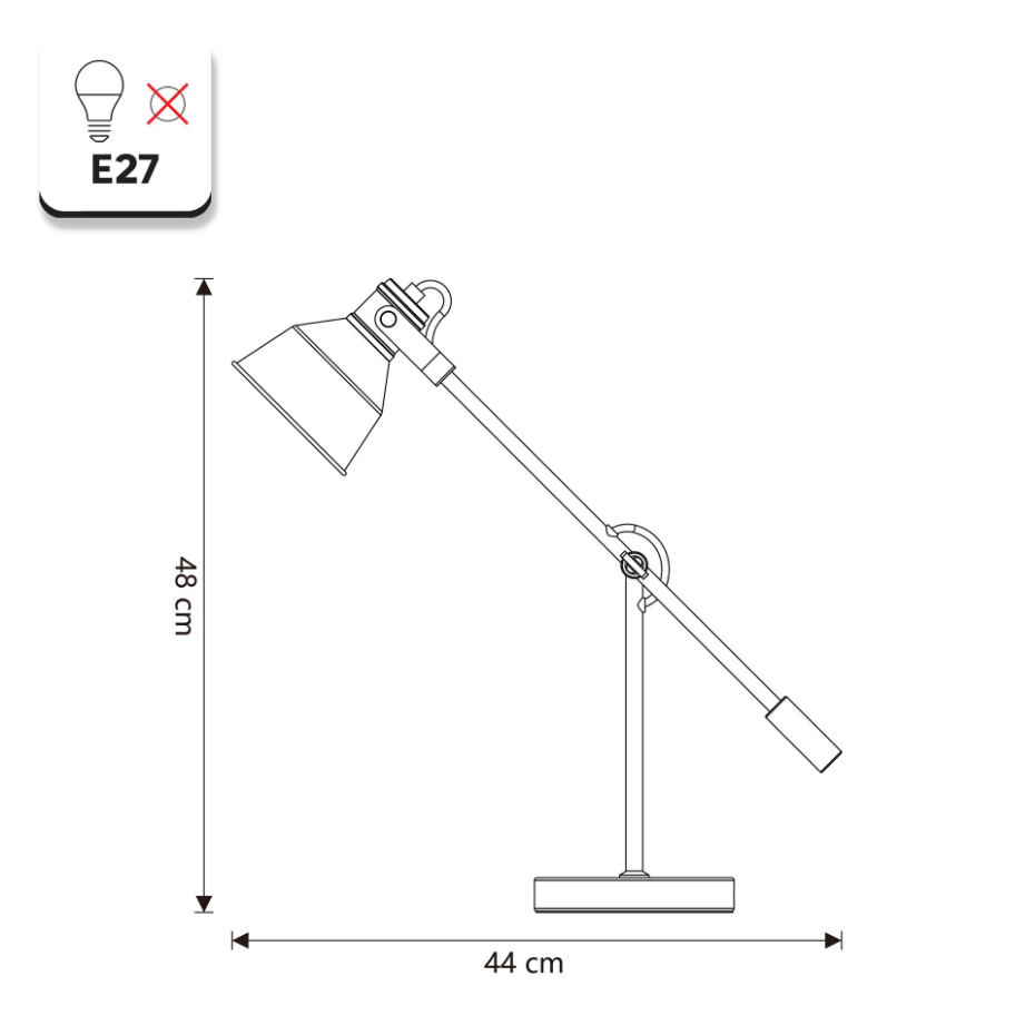 Lampe de bureau en fer, INSPIRE