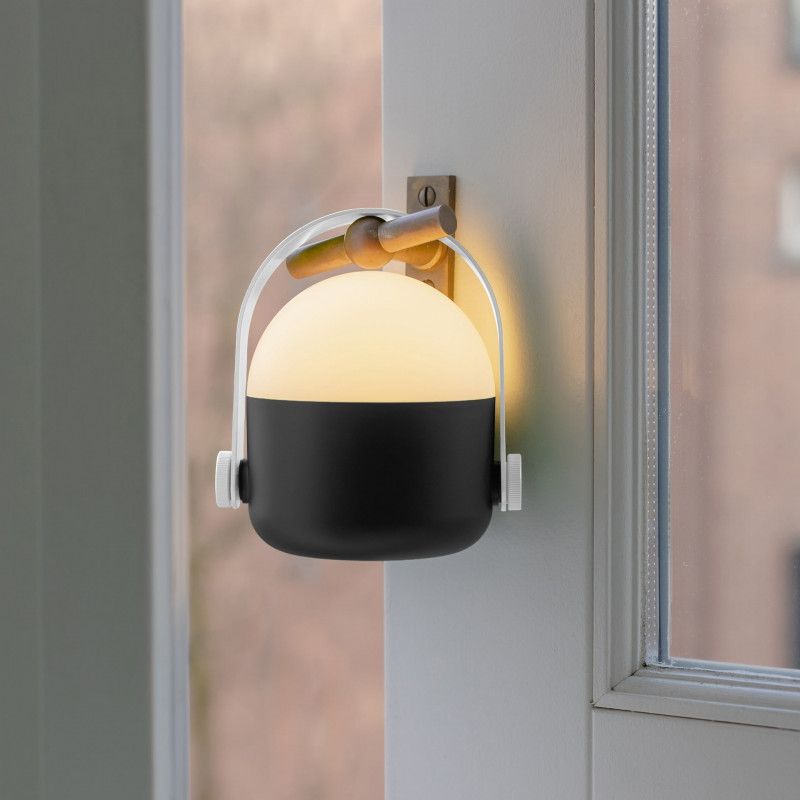 Lampe de table design ronde led portable  Ole