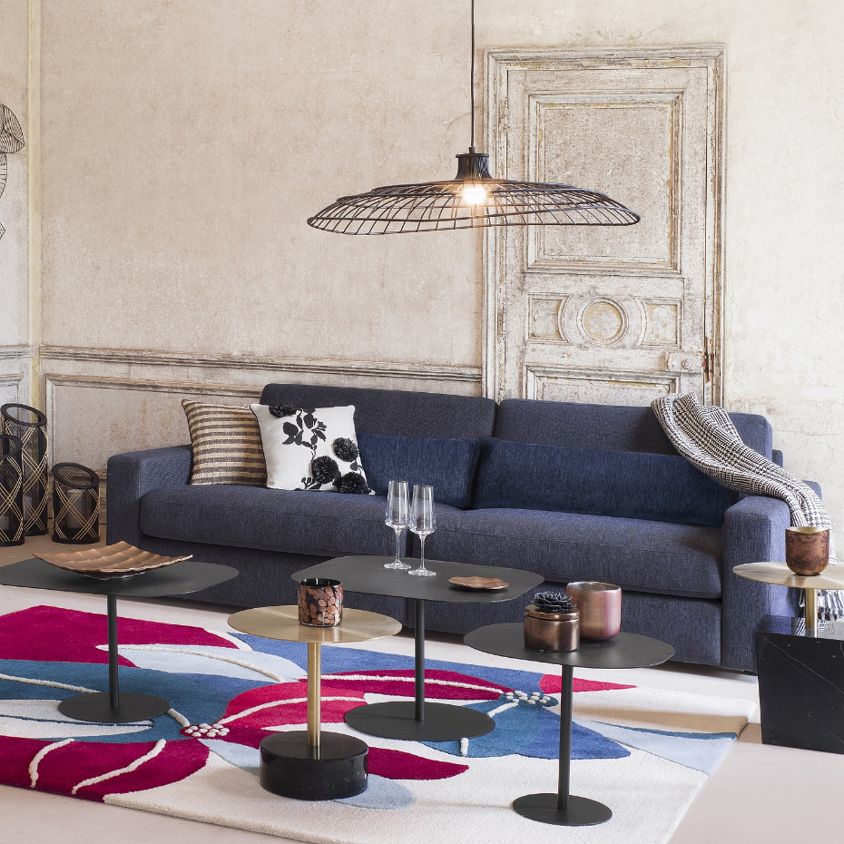 Suspension et lustre acier NELLY