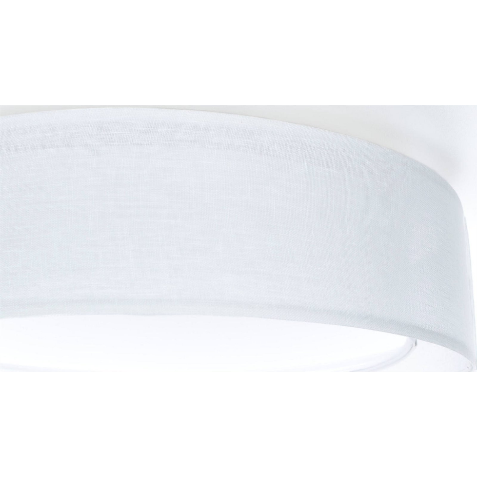 Plafonnier rond en tissu double couche Puro