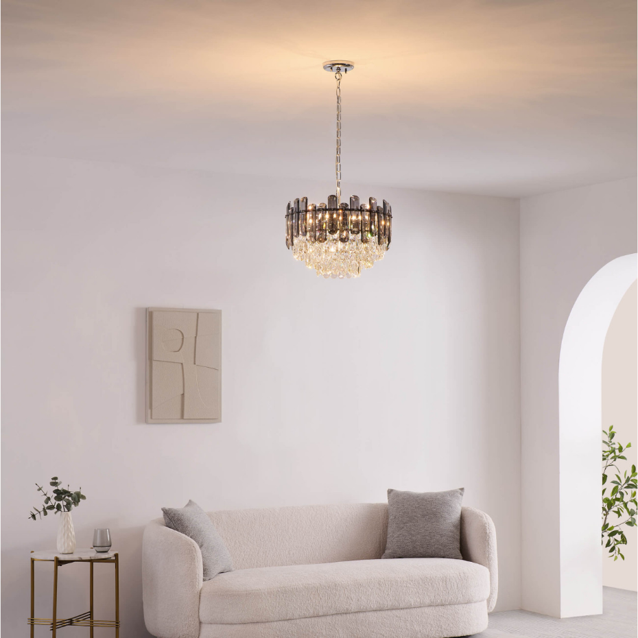 Lustre chromé effet cascade - TARRAGONA