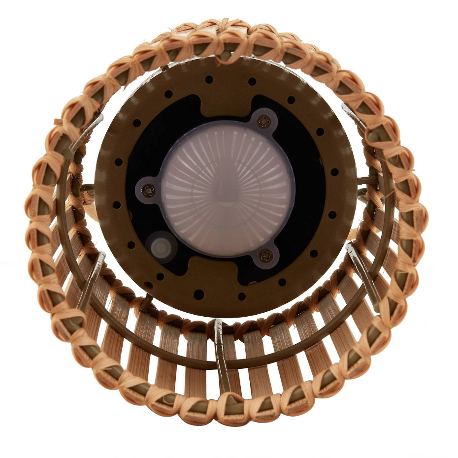 Lampe solaire extérieur en bambouLED, Amaria