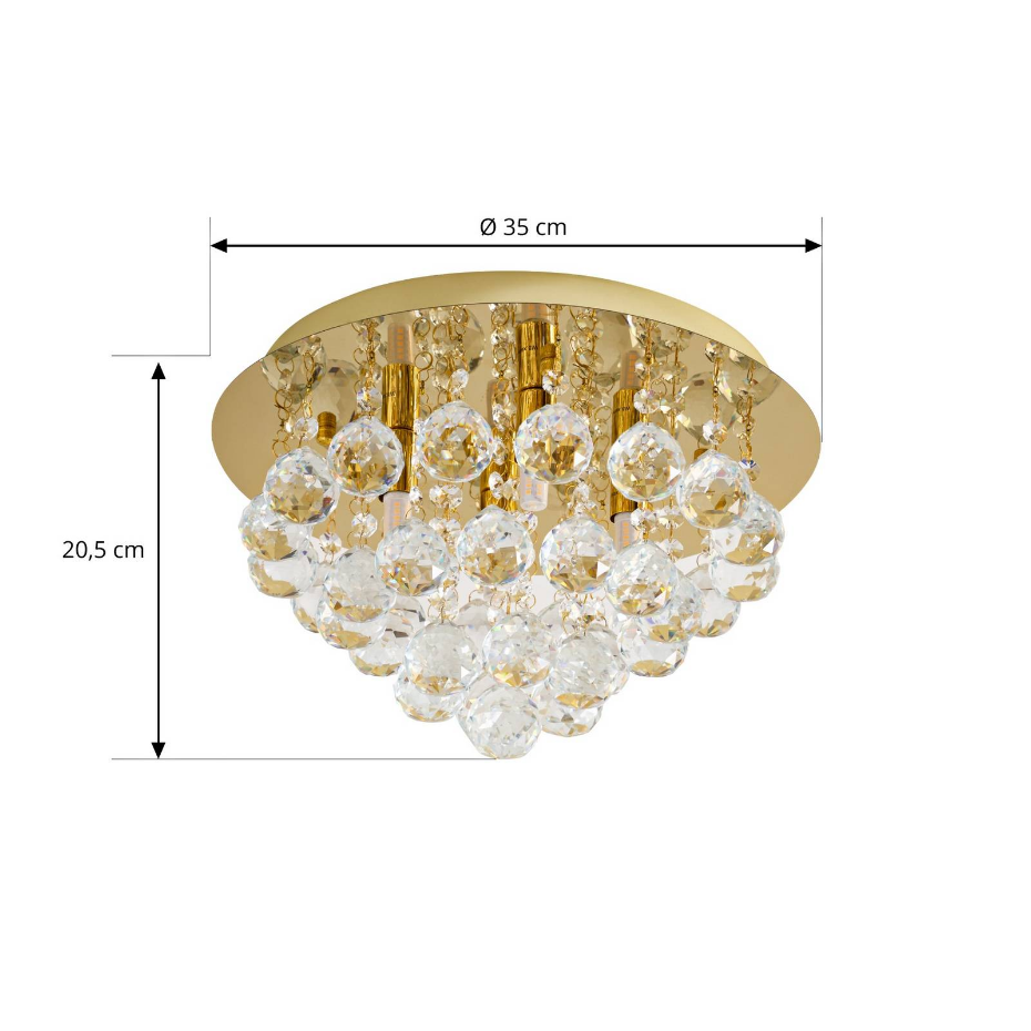 Plafonnier en cristal design, Gillion