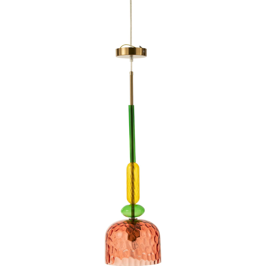 Suspension en verre rond design moderne