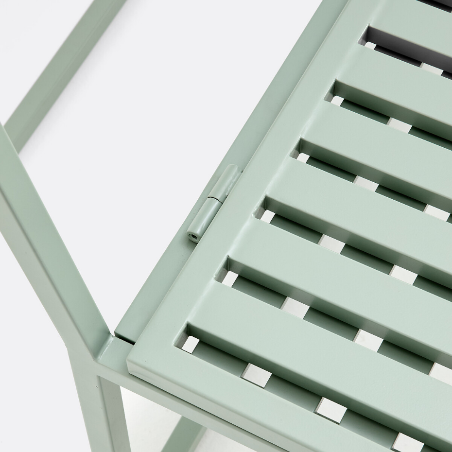 Banc-table de jardin en métal acier, TALIA