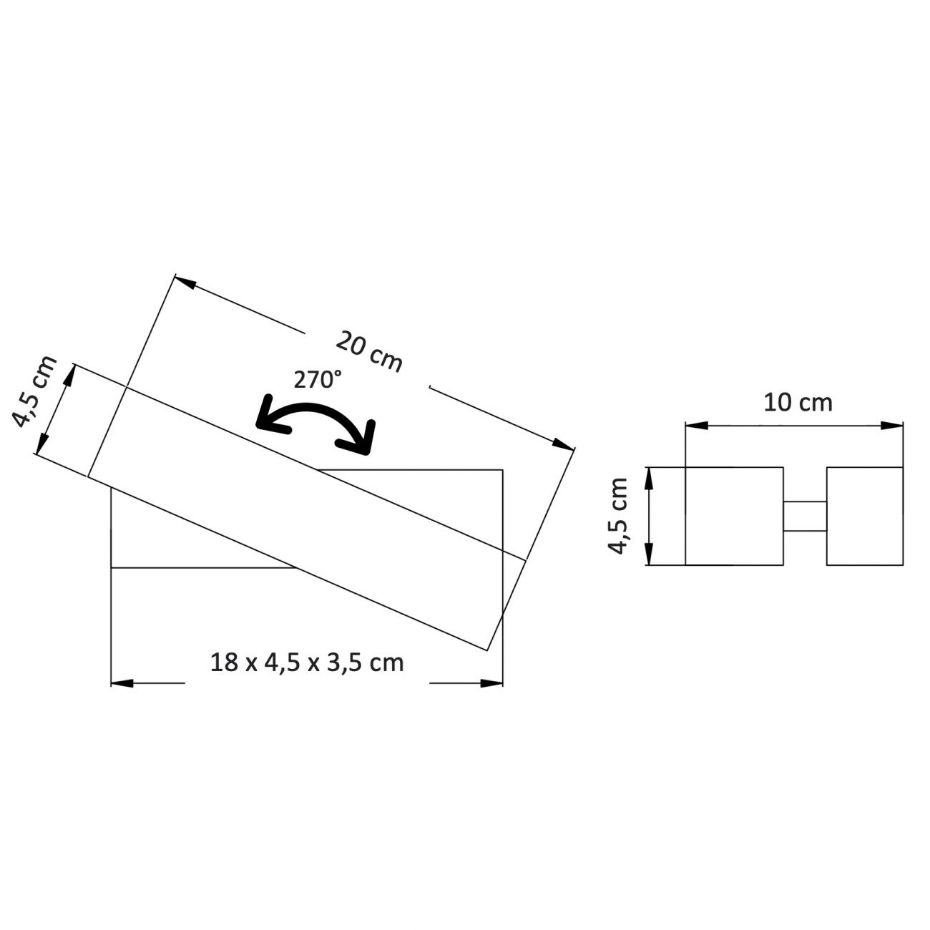 Applique LED pivotante et élégante - SALVI