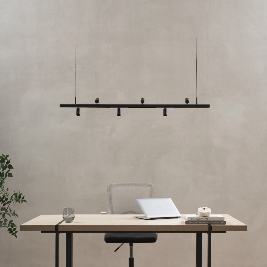 Suspension 6 spots LED orientables - LYNE