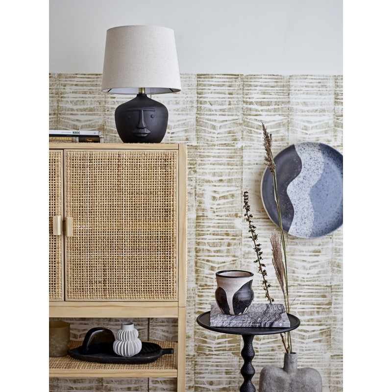 Lampe de table terre cuite lin  Matheo