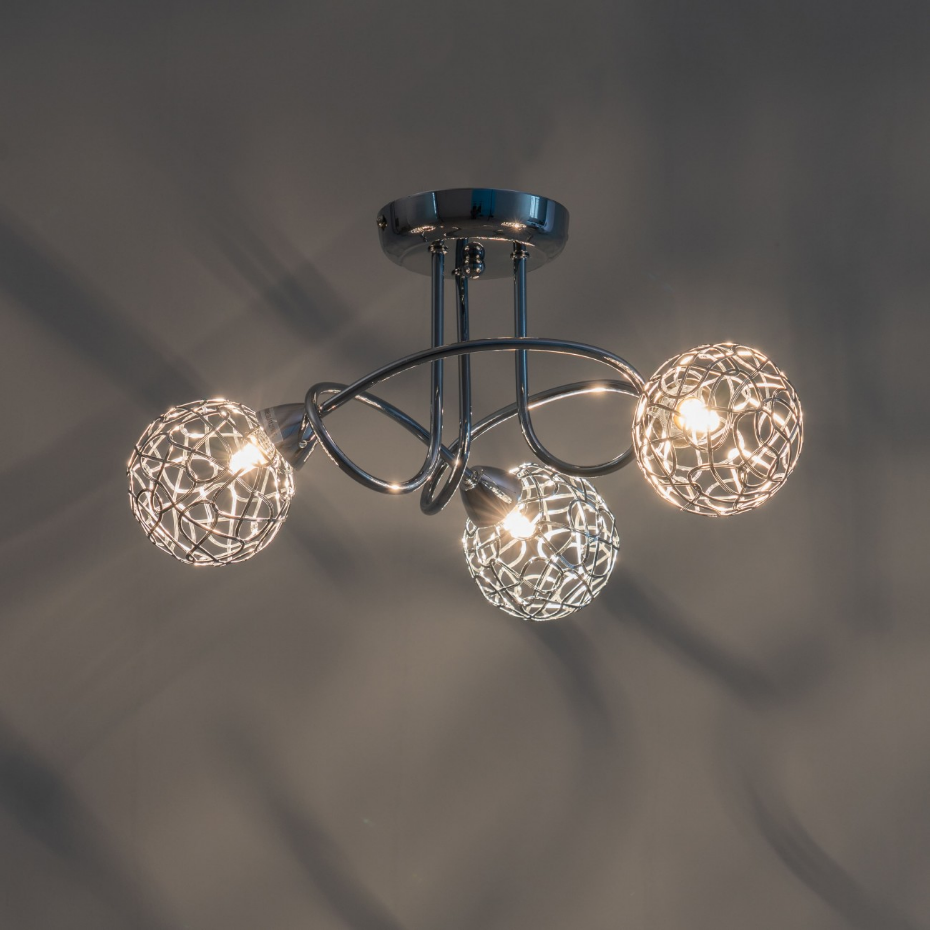 Plafonnier design à branches incurvées - APHYSE