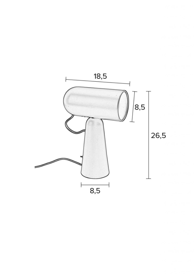 Lampe design en métal scandinave, NICO