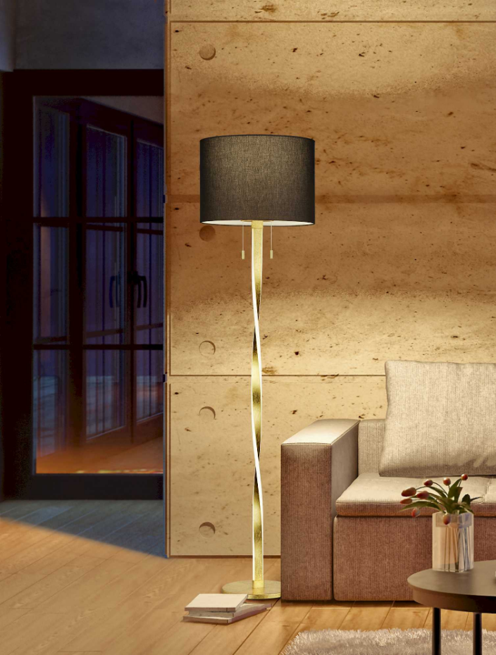 Lampadaire design en métal, NANDOR