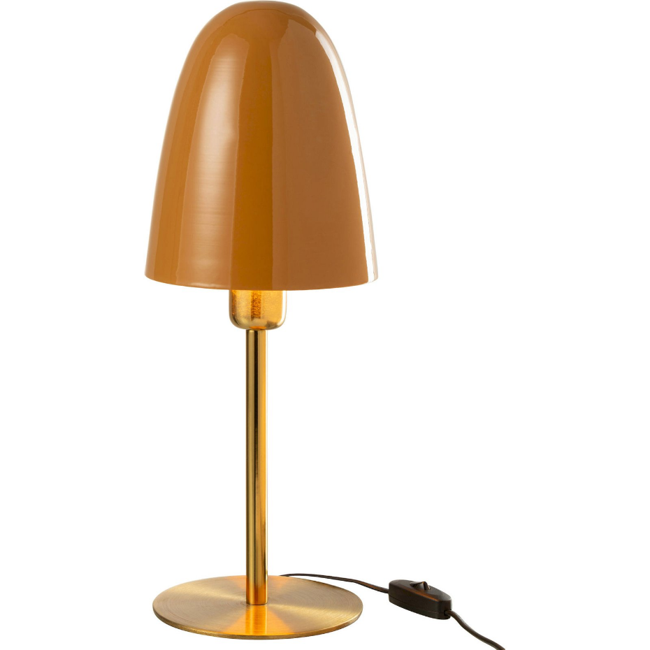 Lampe de table ronde en métal
