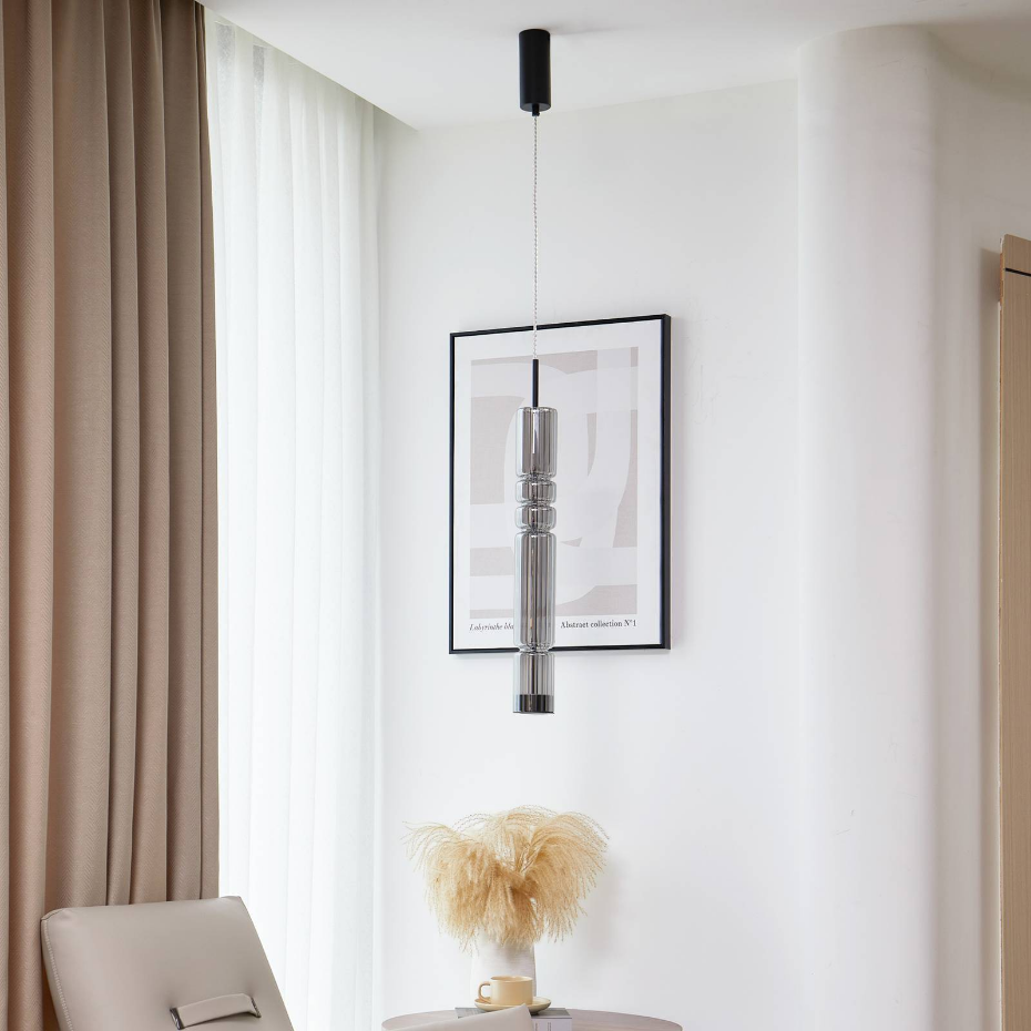 Suspension en verre moderneLED, Christelle