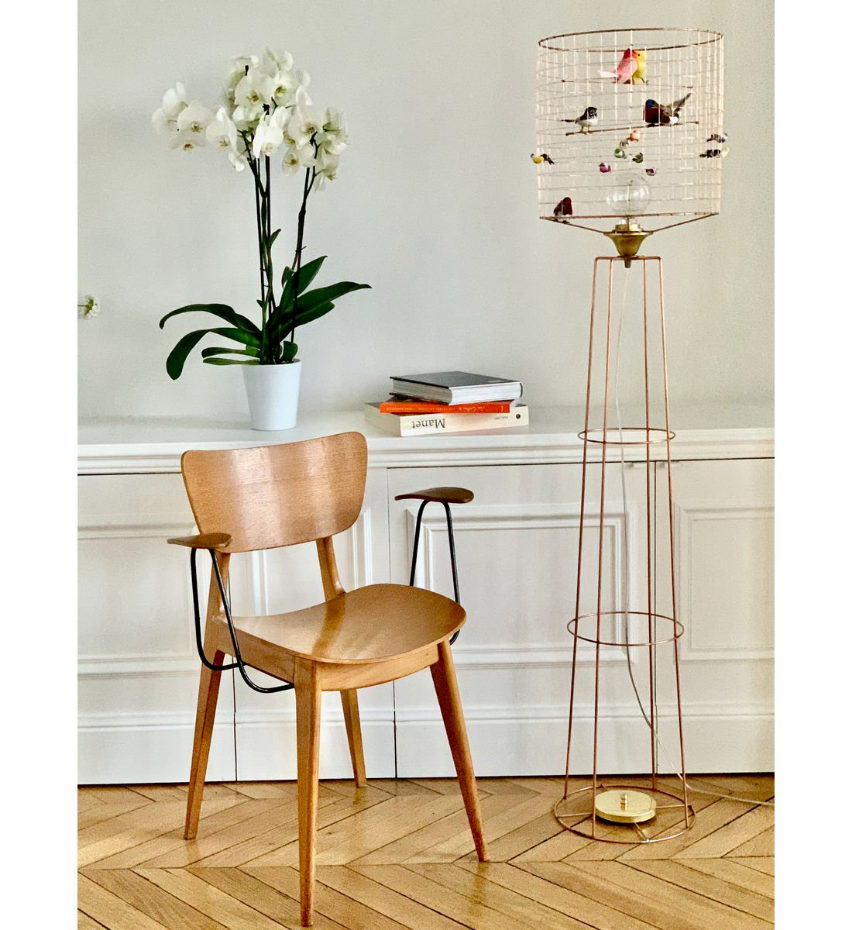 Lampadaire volière