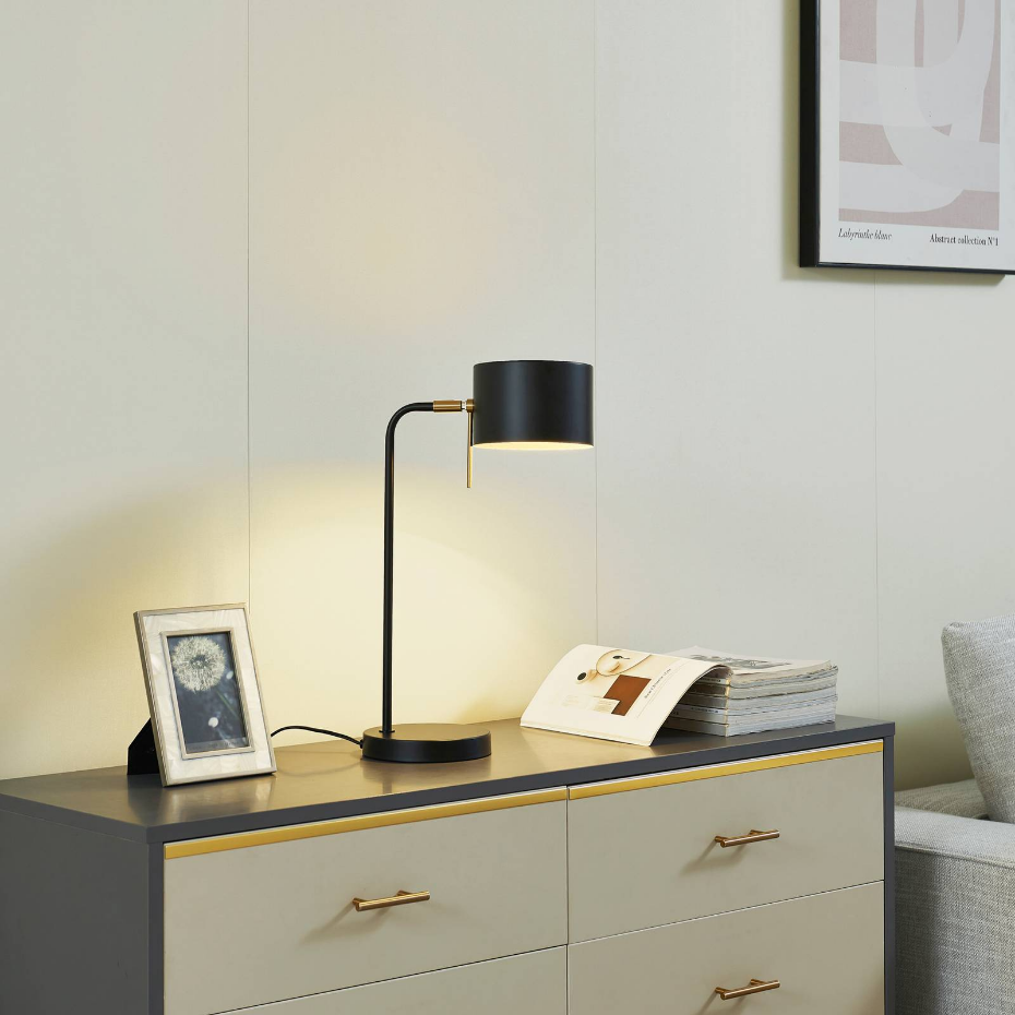 Lampe à poser en métal moderne, Kaida