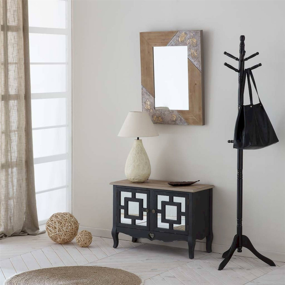 Lampe de table en fer abat-jour forme organique