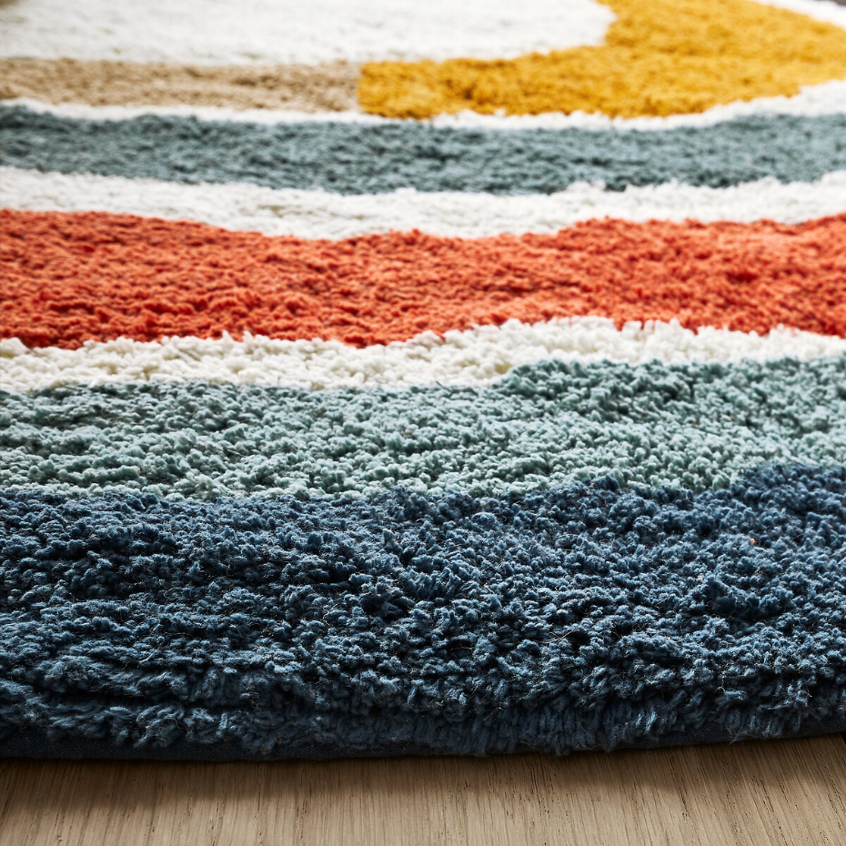 Tapis enfant en coton bio grand modèle, Niji