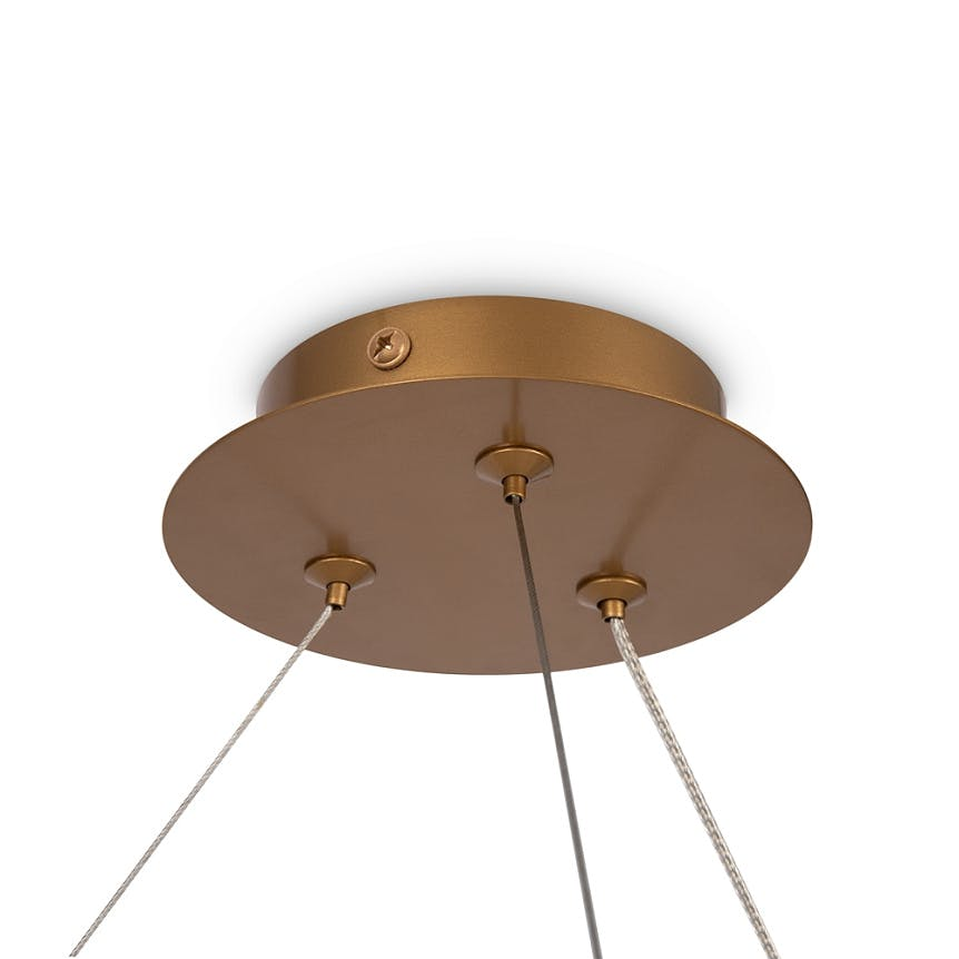 Suspension moderne - 6 globes sur structure spirale DELTONA