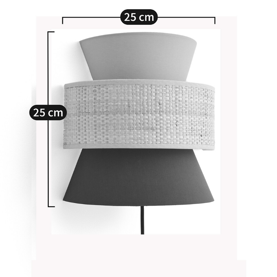 Applique double raphia et coton, Dolkie