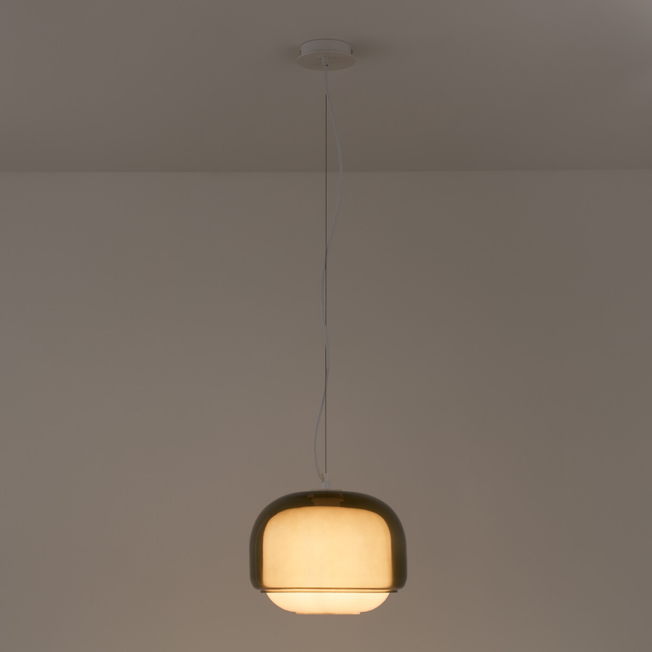 Suspension en verre coloré Ø30,5 cm, KINOKO