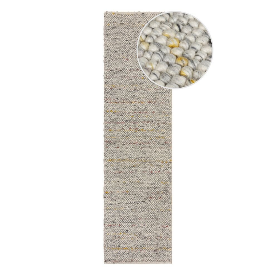 Tapis laine bouclée de couloir MINERALS