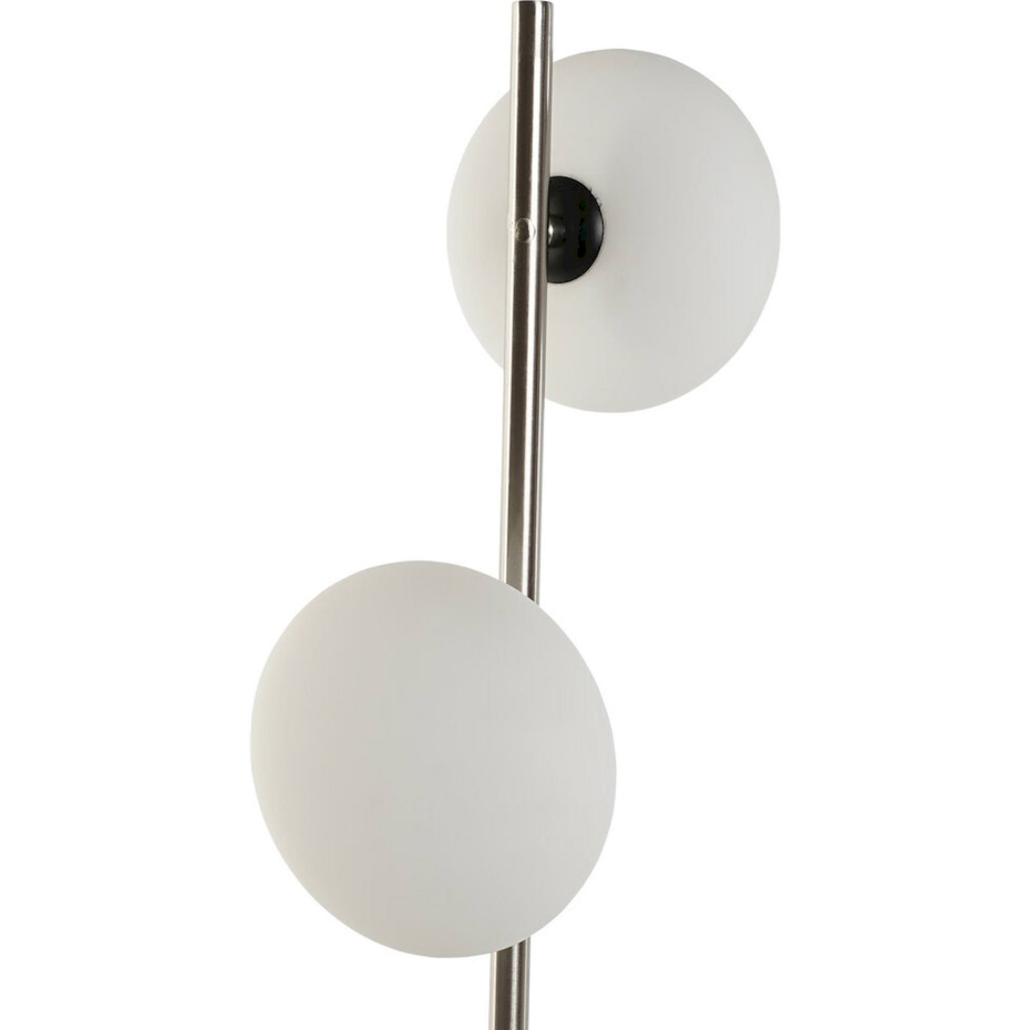 Lampe de table ronde en marbre et verre Moderno