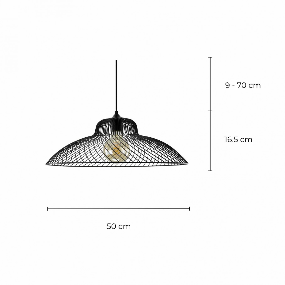 Suspension moyen modèle en métal filaire, SIMARS