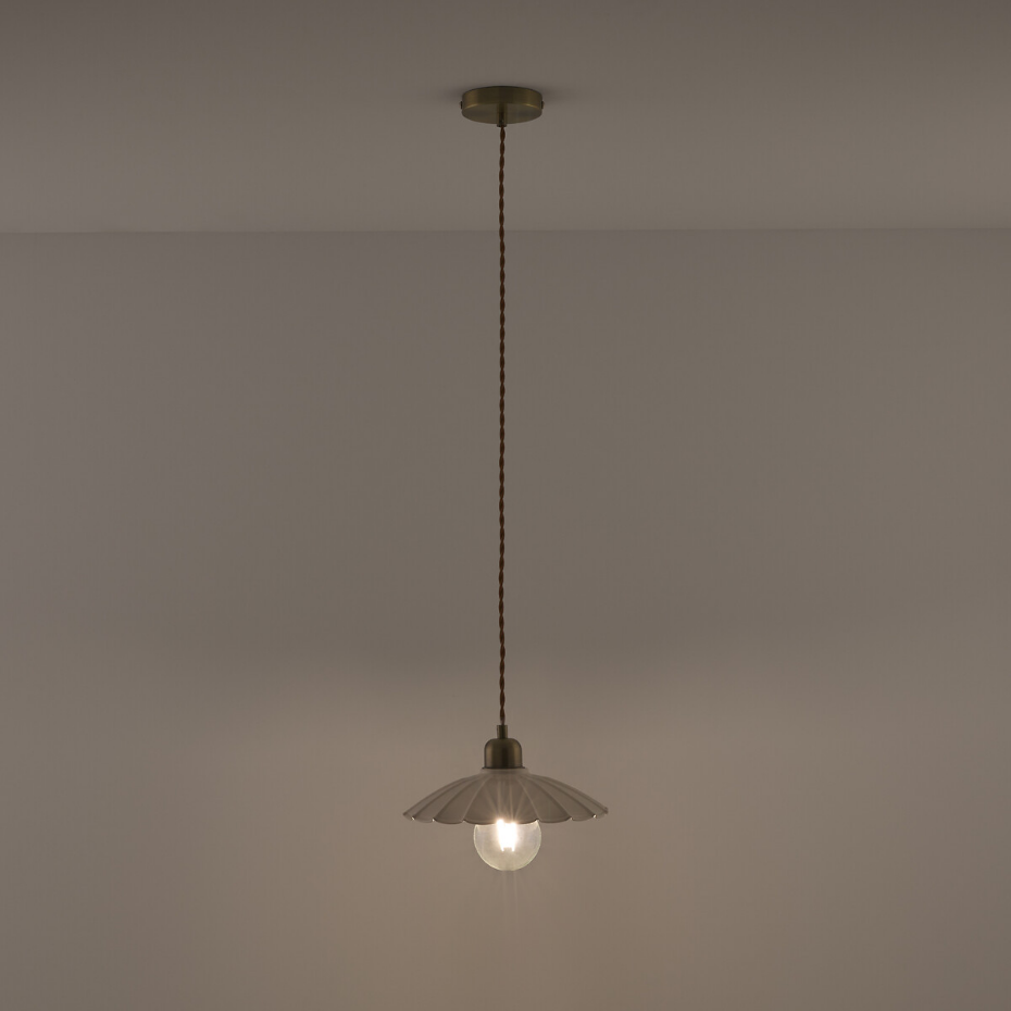 Suspension festonnée en métal fer, Festonia