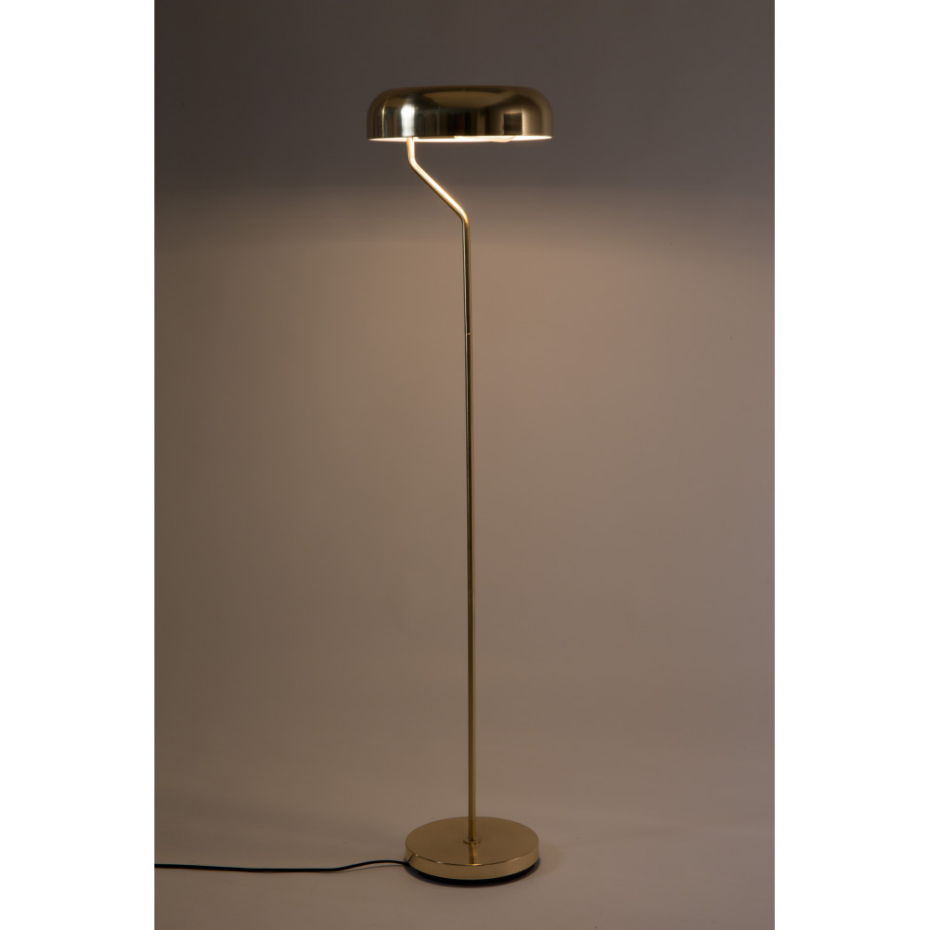 Lampadaire design métal finitions dorées- ECLIPSE