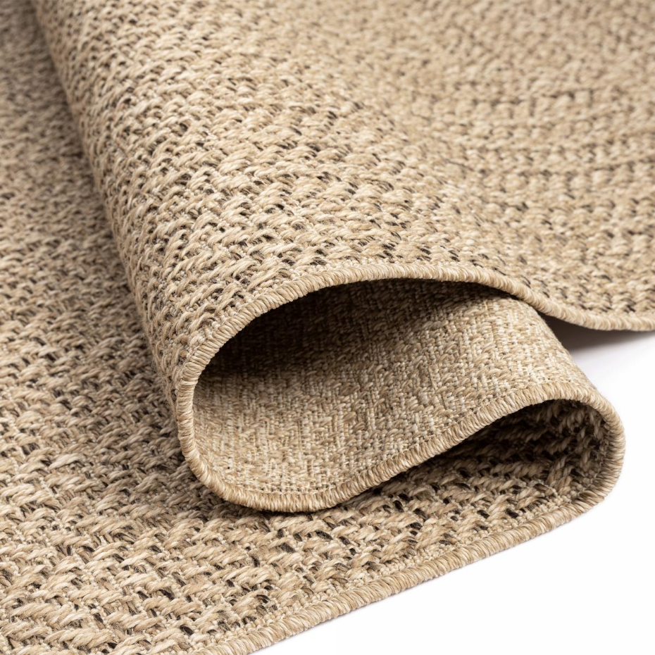 Tapis extérieur intérieur LYN13 REZY aspect jute ton sur ton