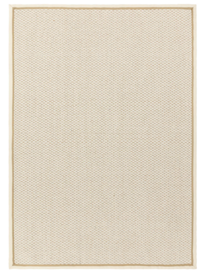 Tapis de salon moderne laine et jute ROKA