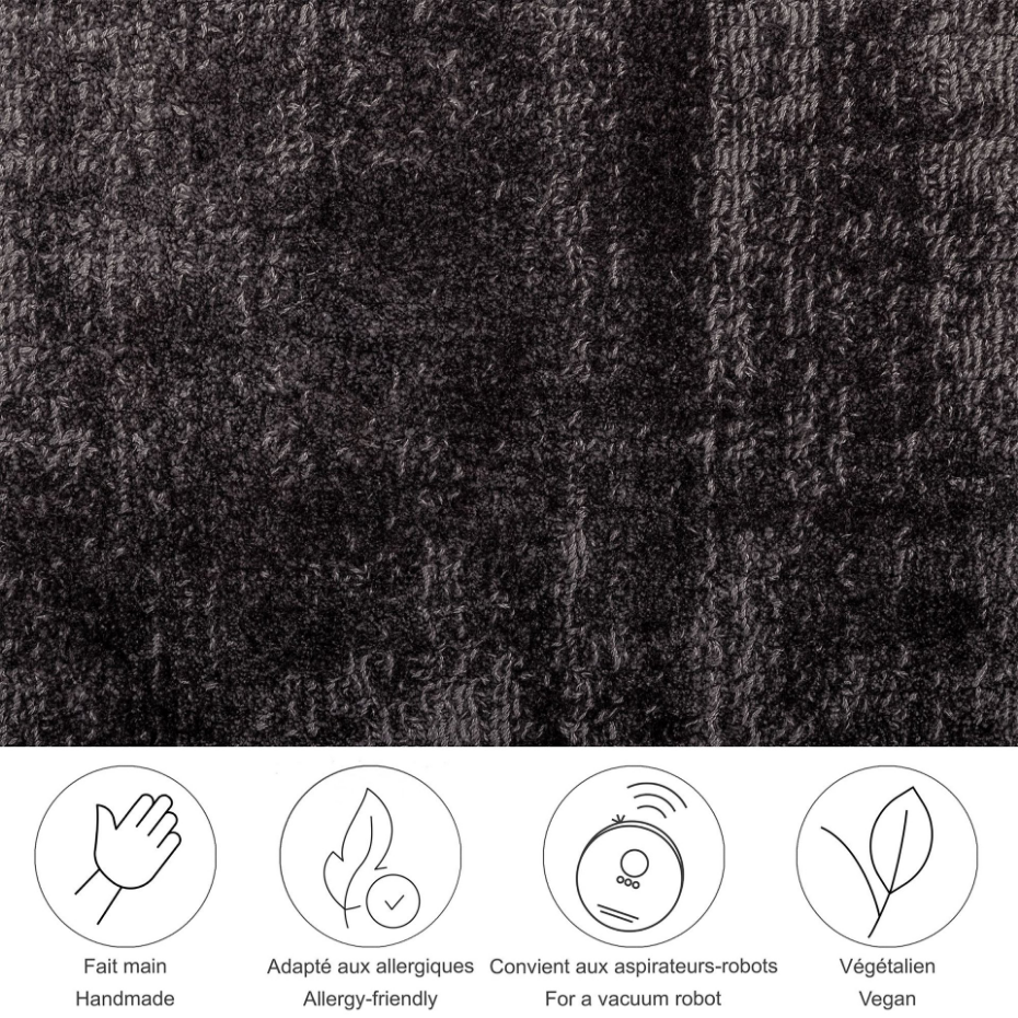Tapis en viscose brillant tissé main - Star
