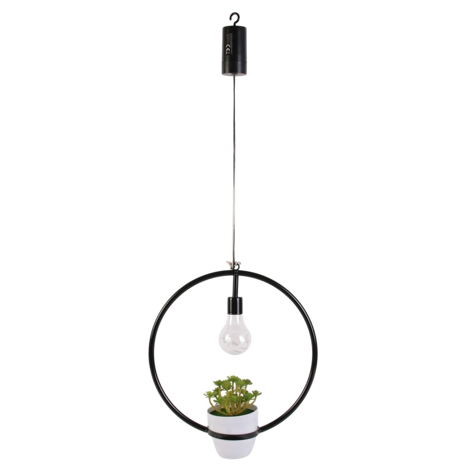 Suspension LED décorative avec plante Garden - H. 35 cm
