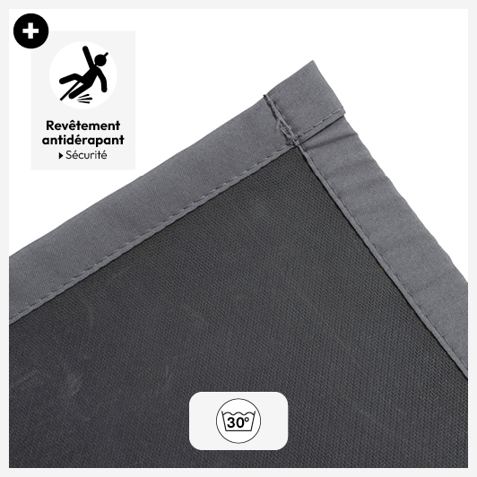 Tapis de cuisine tissé antidérapant 75x45cm