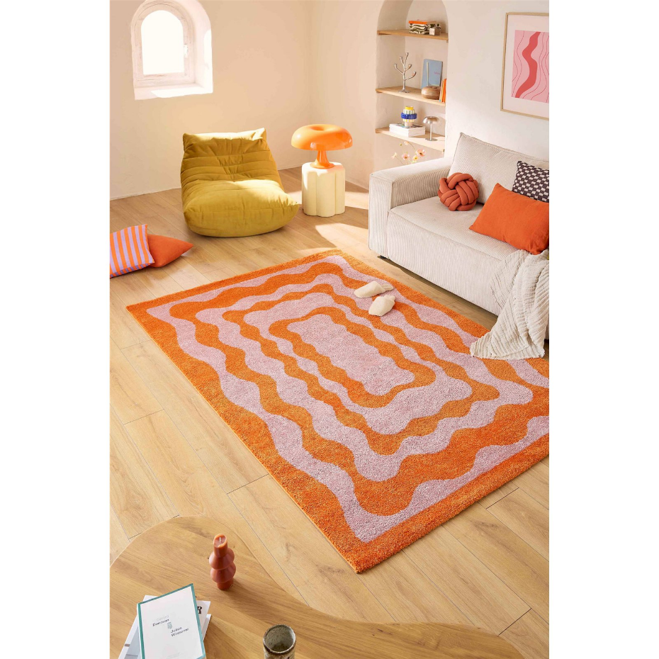 Tapis rectangulaire en polypropylène GROOVY