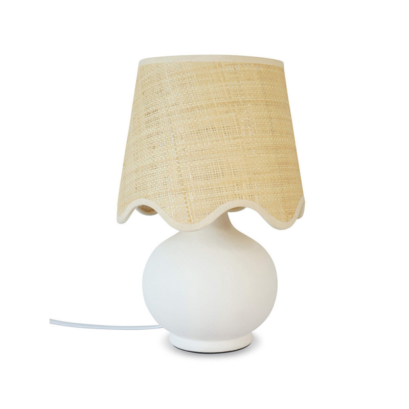 Lampe de chevet céramique blanche Victoire