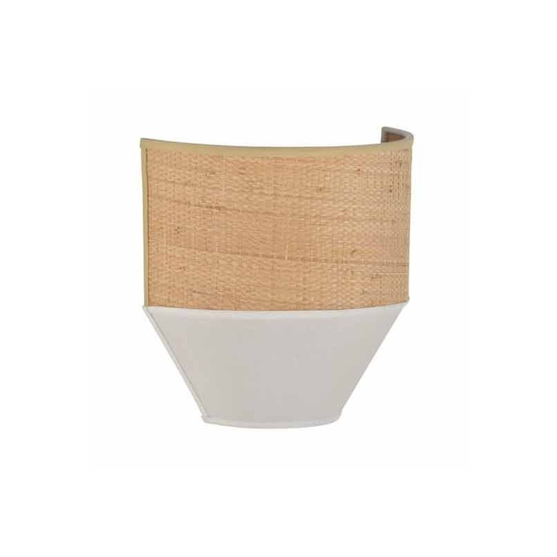Applique Minorca Blanc Raphia Coton Blanc