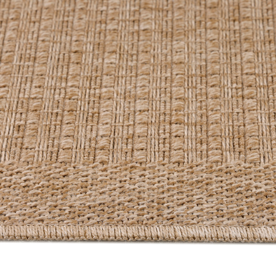 Tapis intérieur extérieur aspect jute à rayures DHAKA
