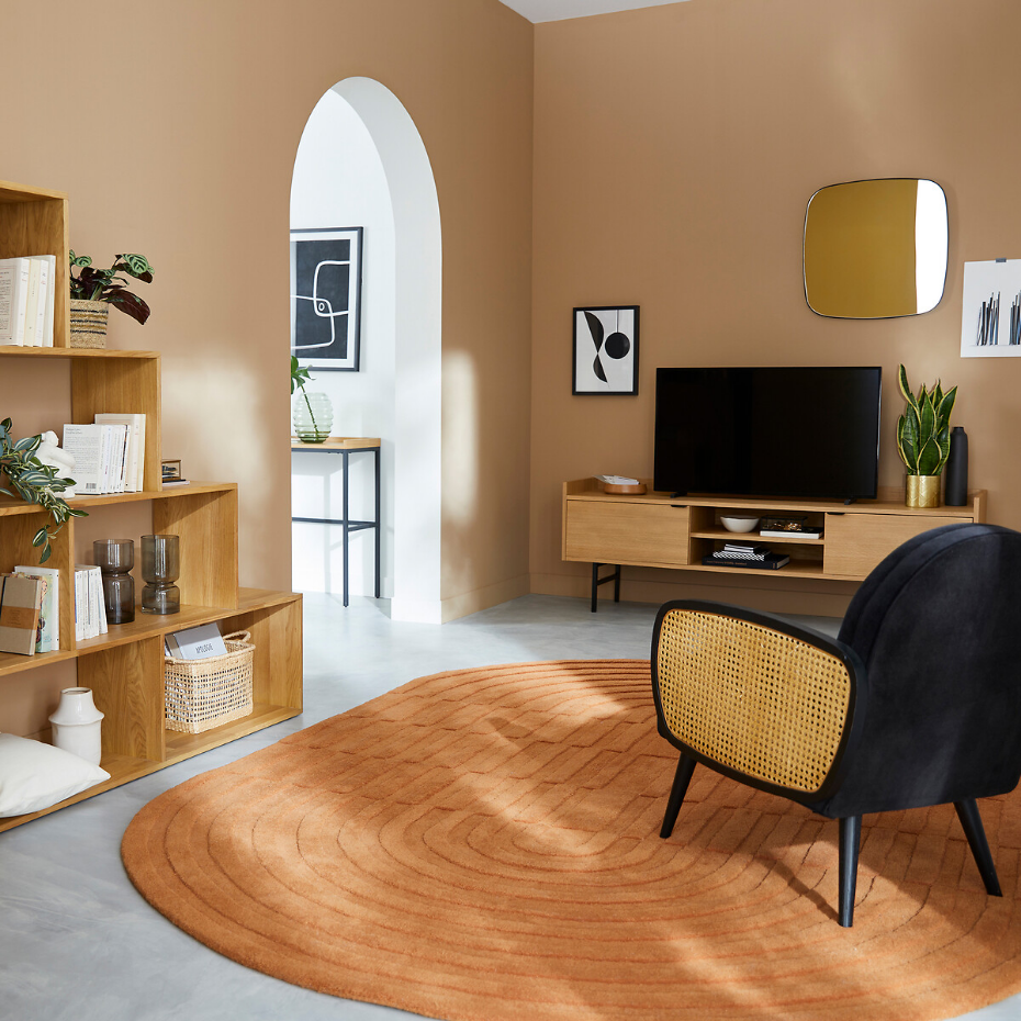 Tapis ovale en laine, Malko