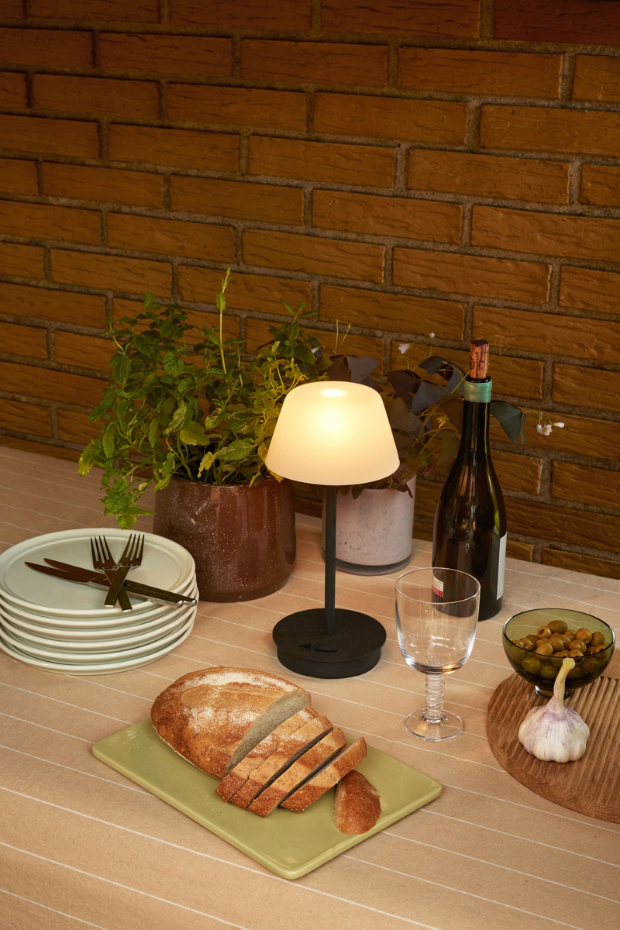 Lampe portable en verre et fer SALON