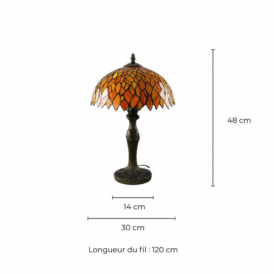 Lampe à poser moyen modèle en verre mosaïque, TIFFANY CAMILLE