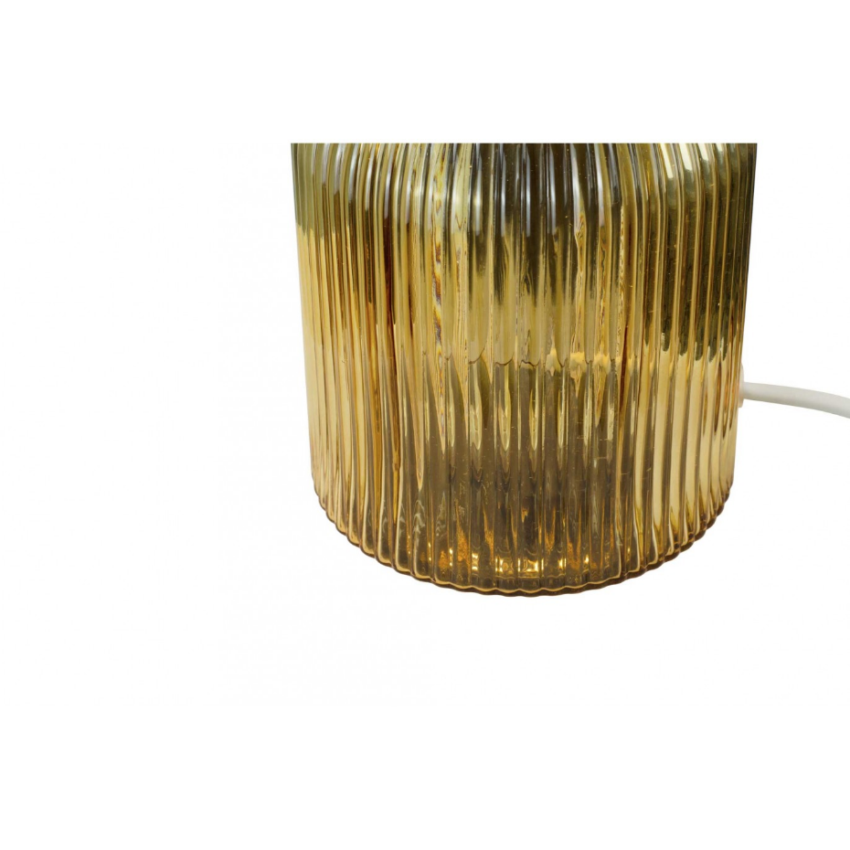Lampe à poser en verre strié, CHARMY
