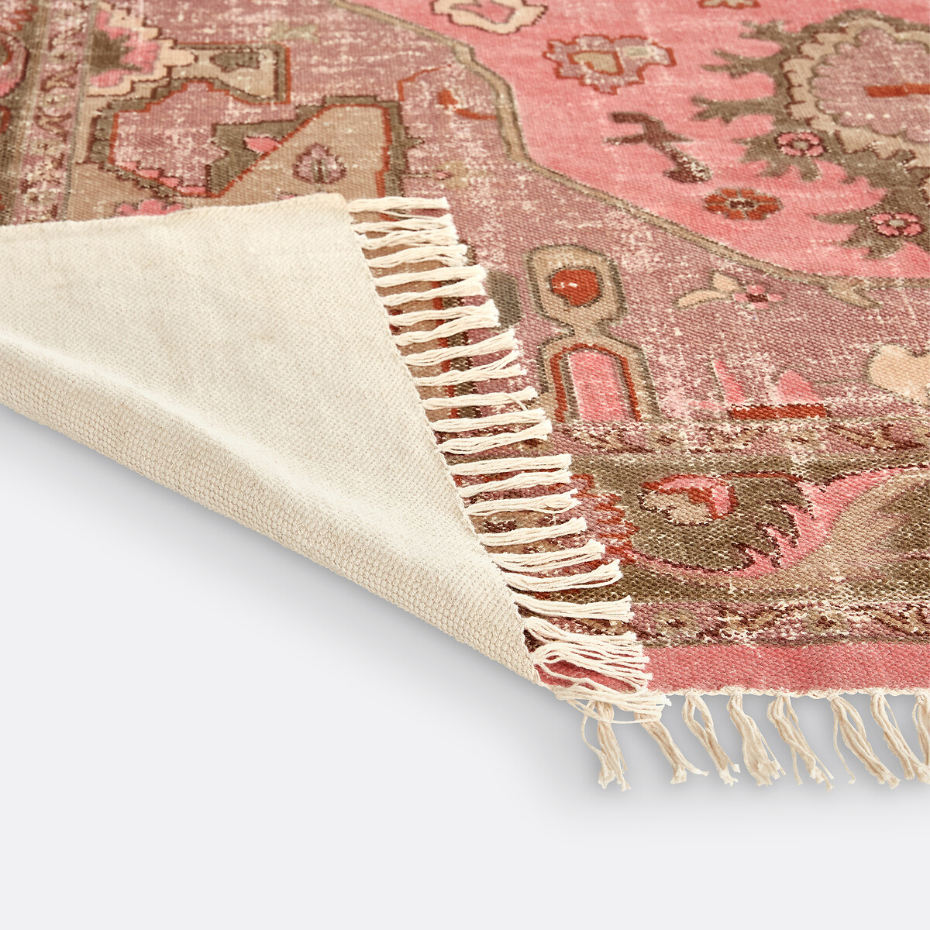 Tapis vintage en coton, Floris