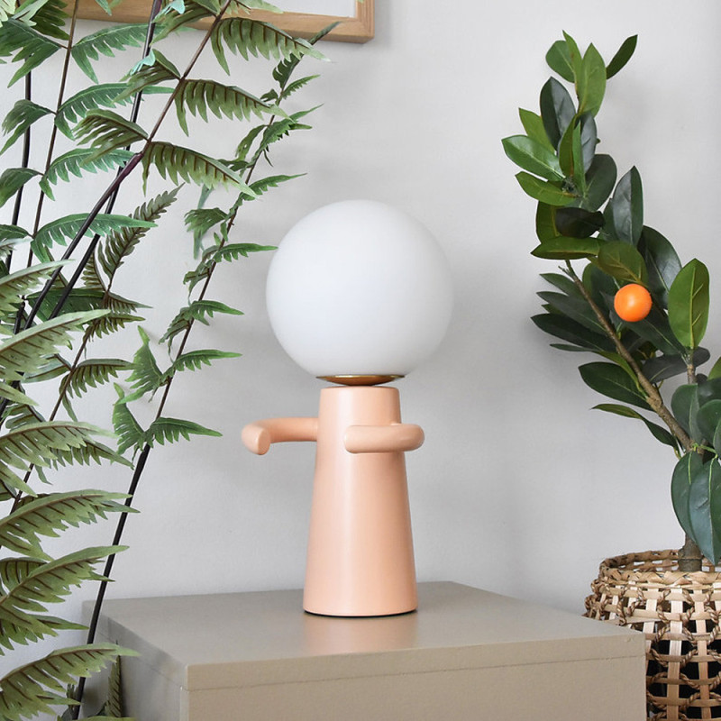 Lampe de table céramique pêche Paul
