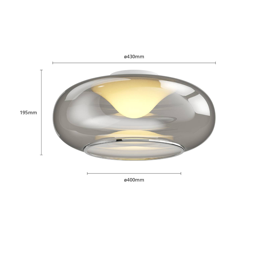 Plafonnier en verre moderneLED, Mijo